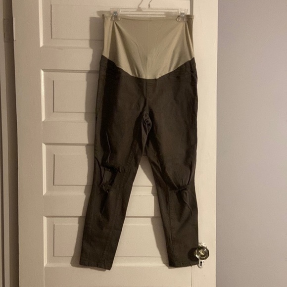 Angel Kiss Distressed Military Green Jean - Picture 1 of 5